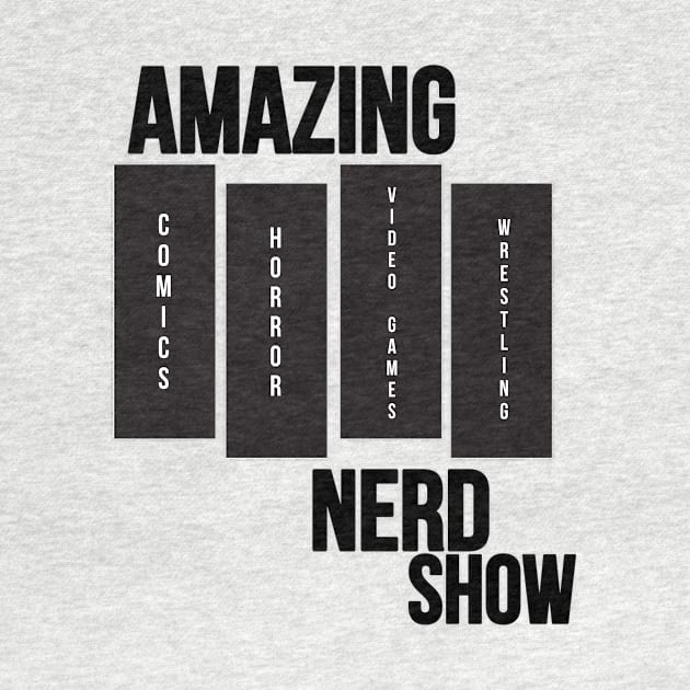 Amazing Nerd Show Black Flag Logo by The Amazing Nerd Show 